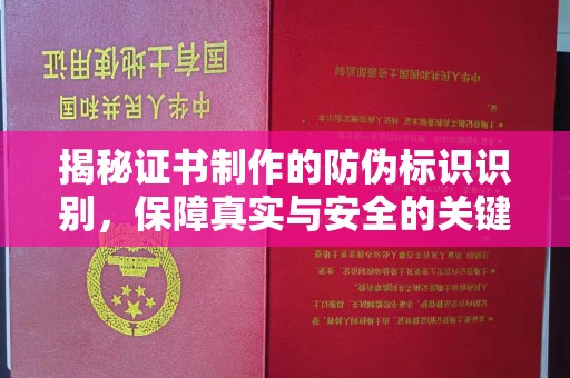 中和揭秘证书制作的防伪标识识别，保障真实与安全的关键