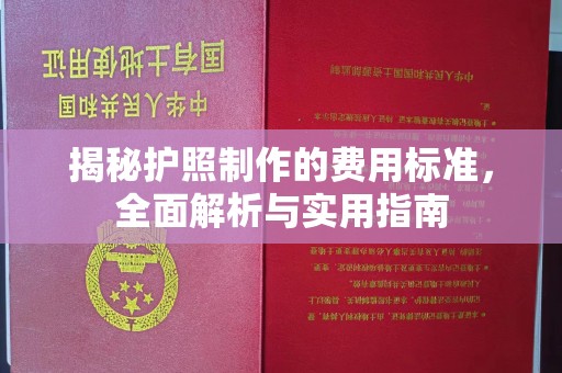 中和揭秘护照制作的费用标准，全面解析与实用指南