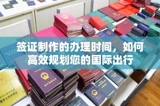 中和签证制作的办理时间，如何高效规划您的国际出行